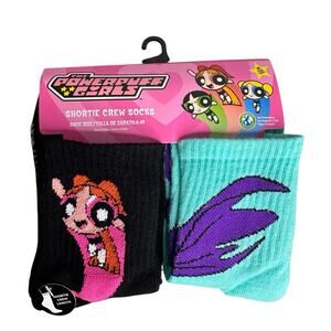 The PowderPuff Girls Women's Socks Shortie Crew Socks 10 Pair 4-10 Shoe Size